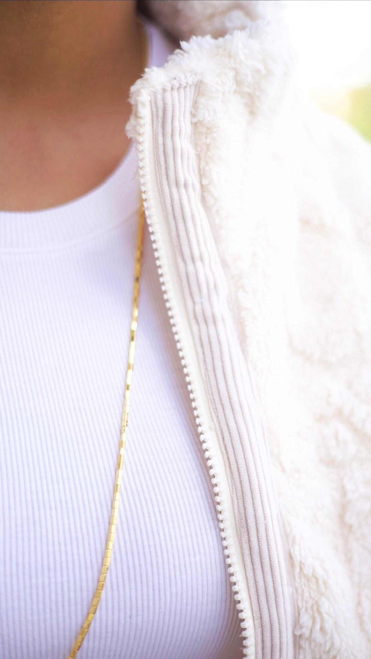 Mallory Fluffy Jacket - Ecru