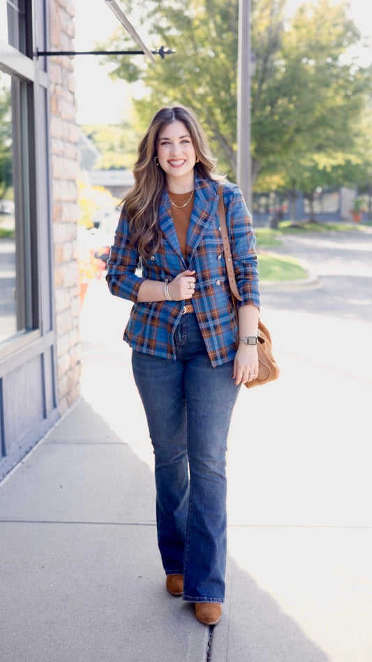 Renee Plaid Blazer
