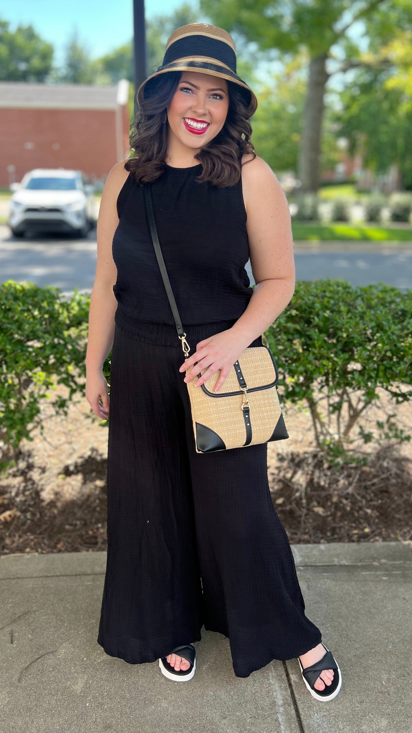 Michael Stars Gauze Janelle Tank - Black