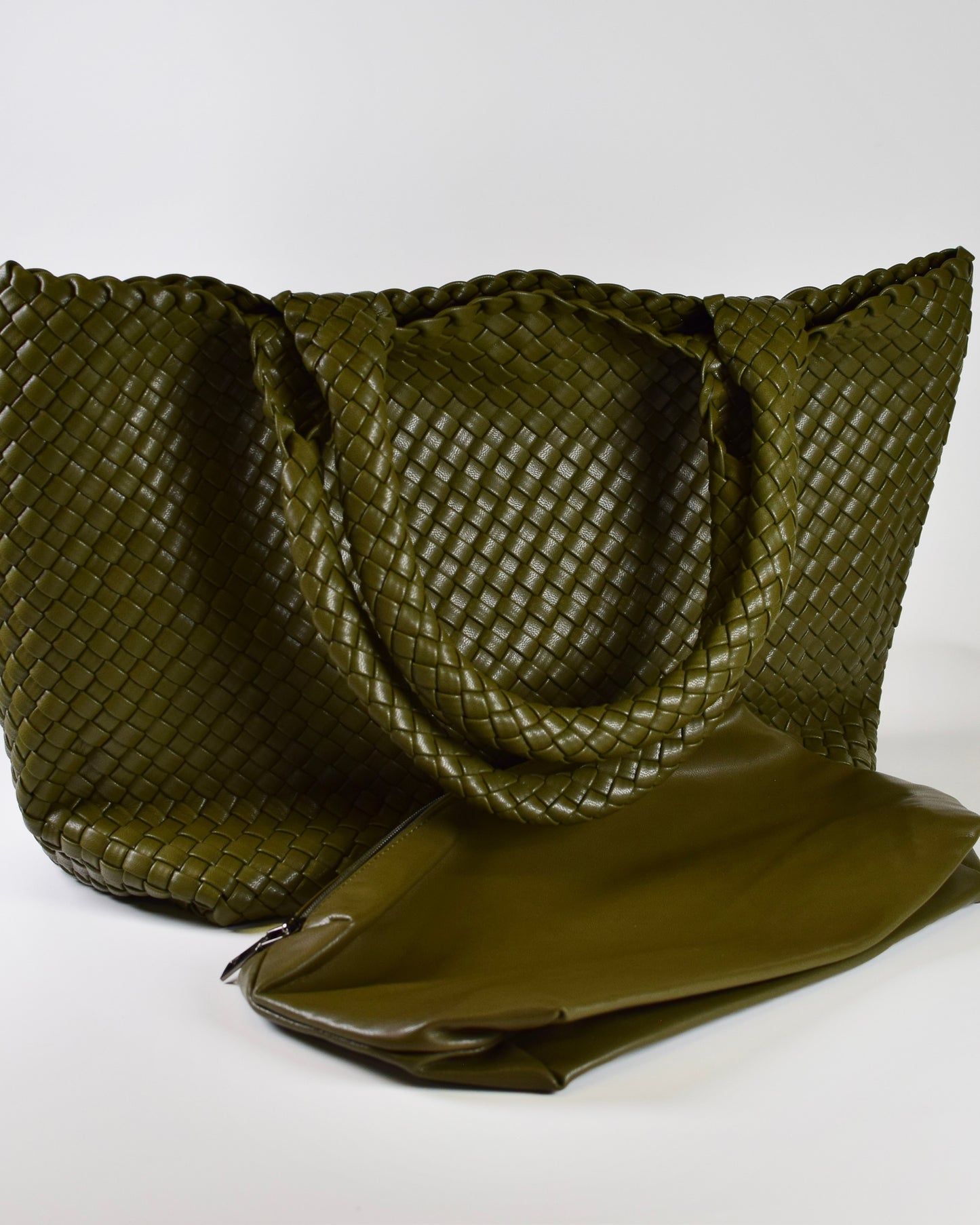 Woven Tote - Olive