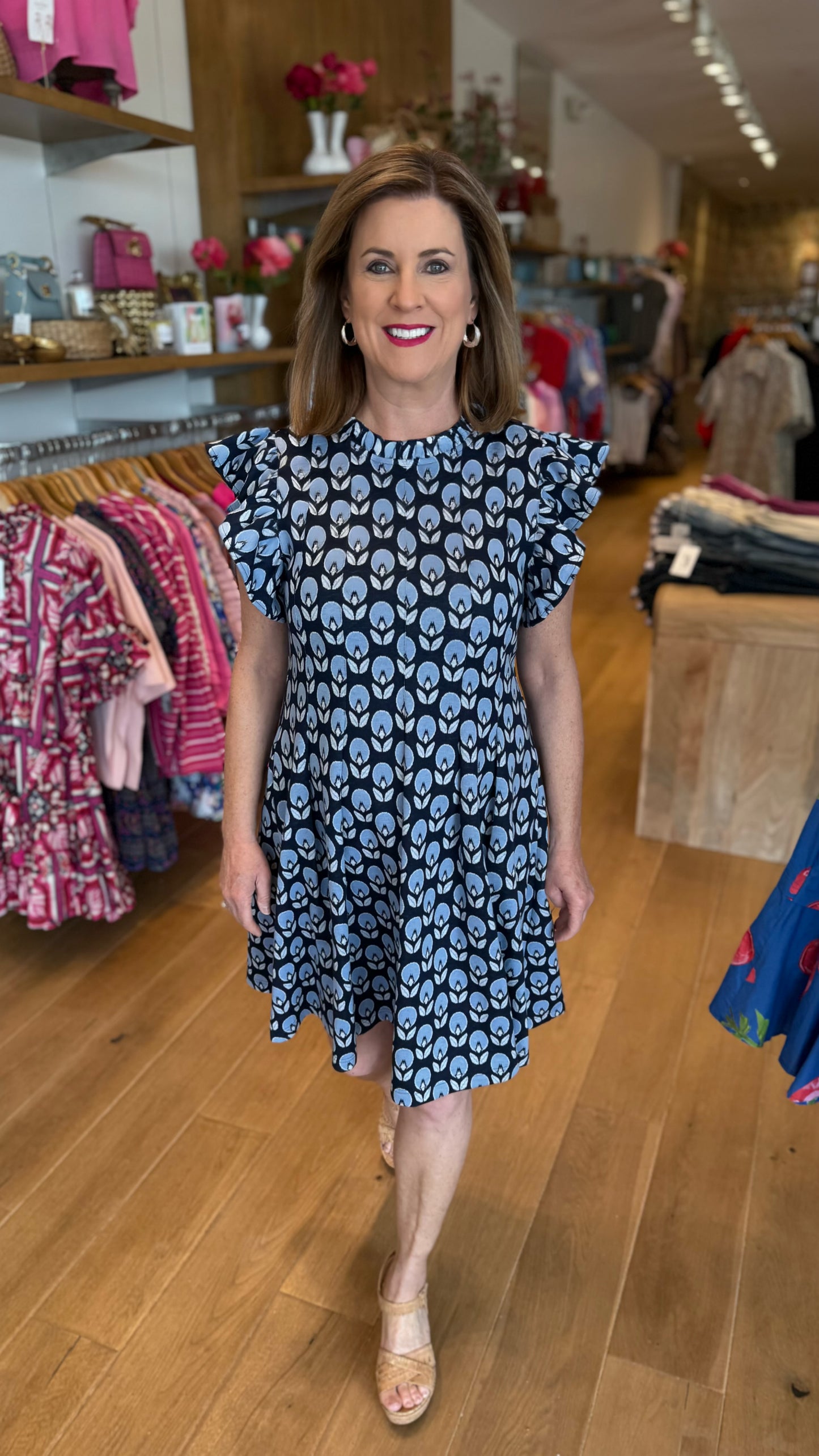 Ivy Jane Knit & Tucked Dress - Tulip