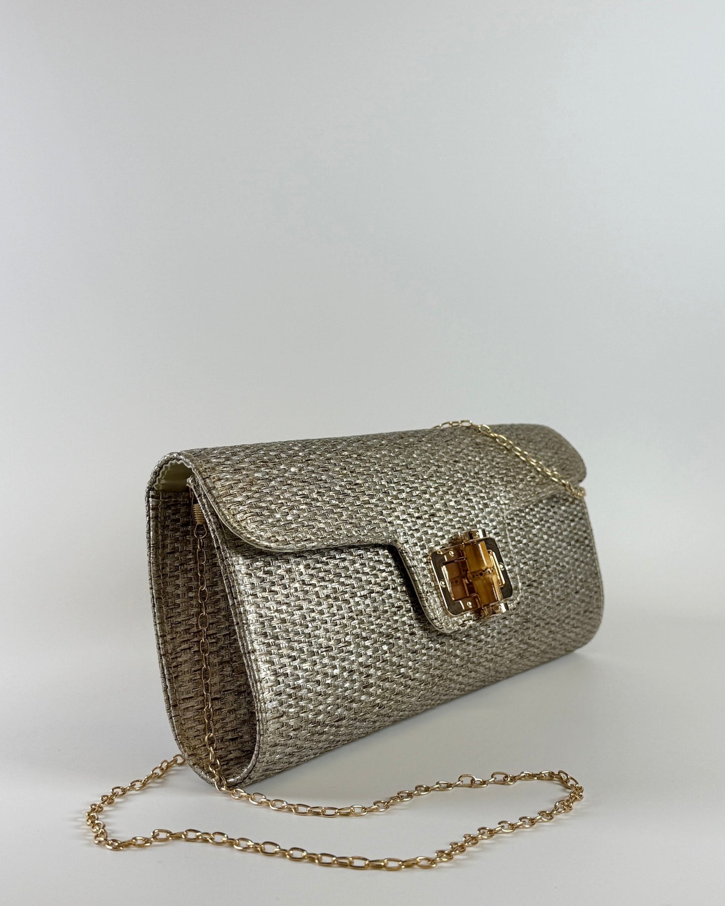 Bamboo Clutch - Gold