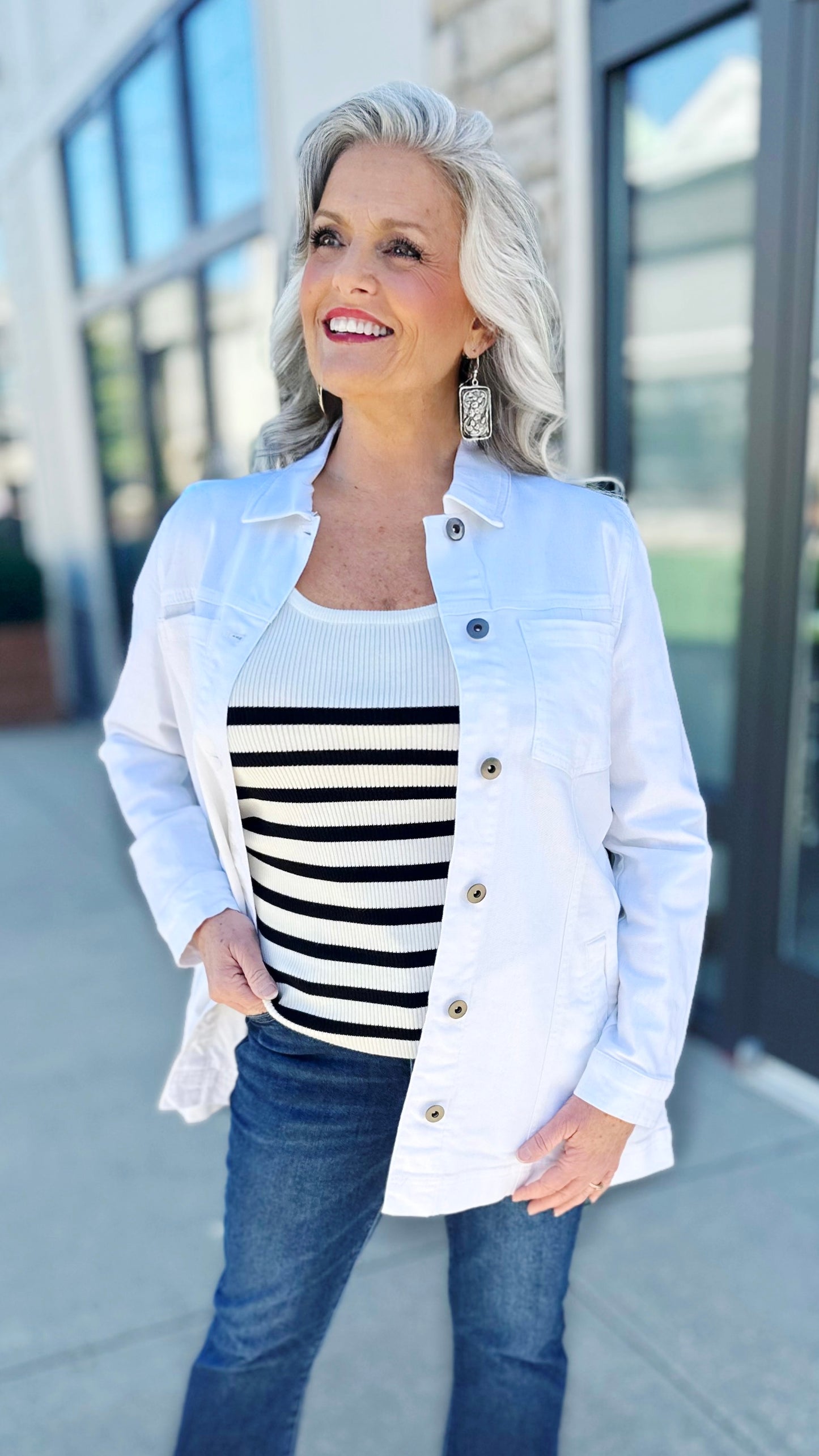 Habitat White Boyfriend Jacket