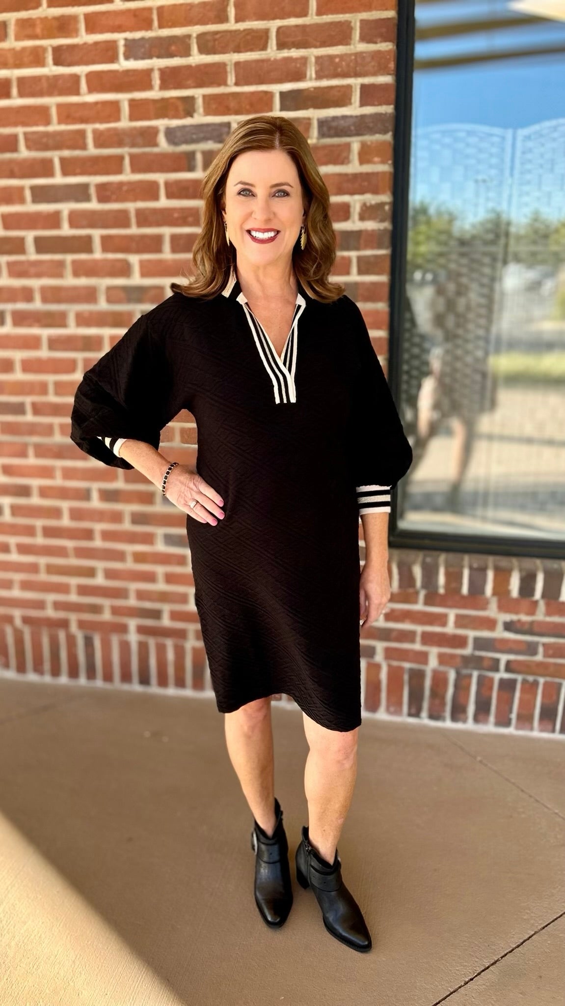 Emily McCarthy Lolli Sweater Dress - black