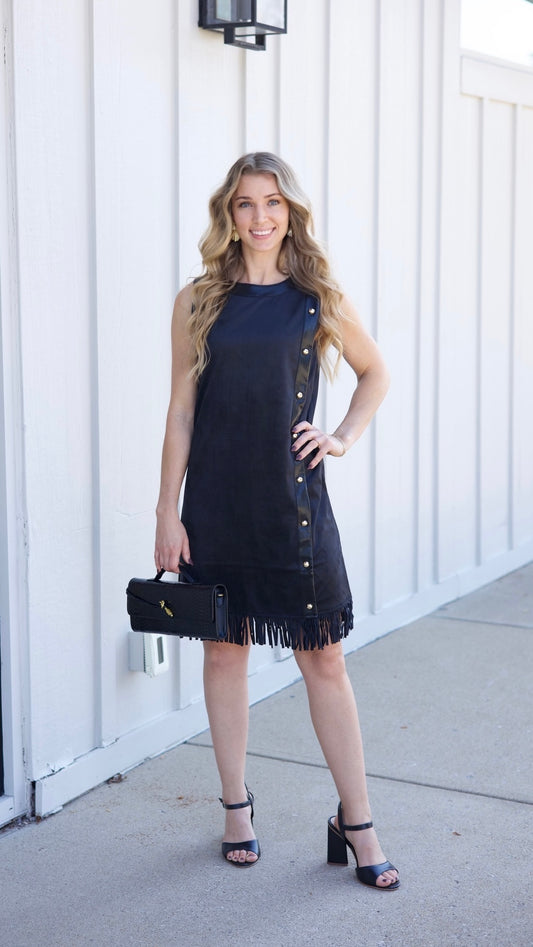 Emily McCarthy Tory Suede Dress - Tap Shoe