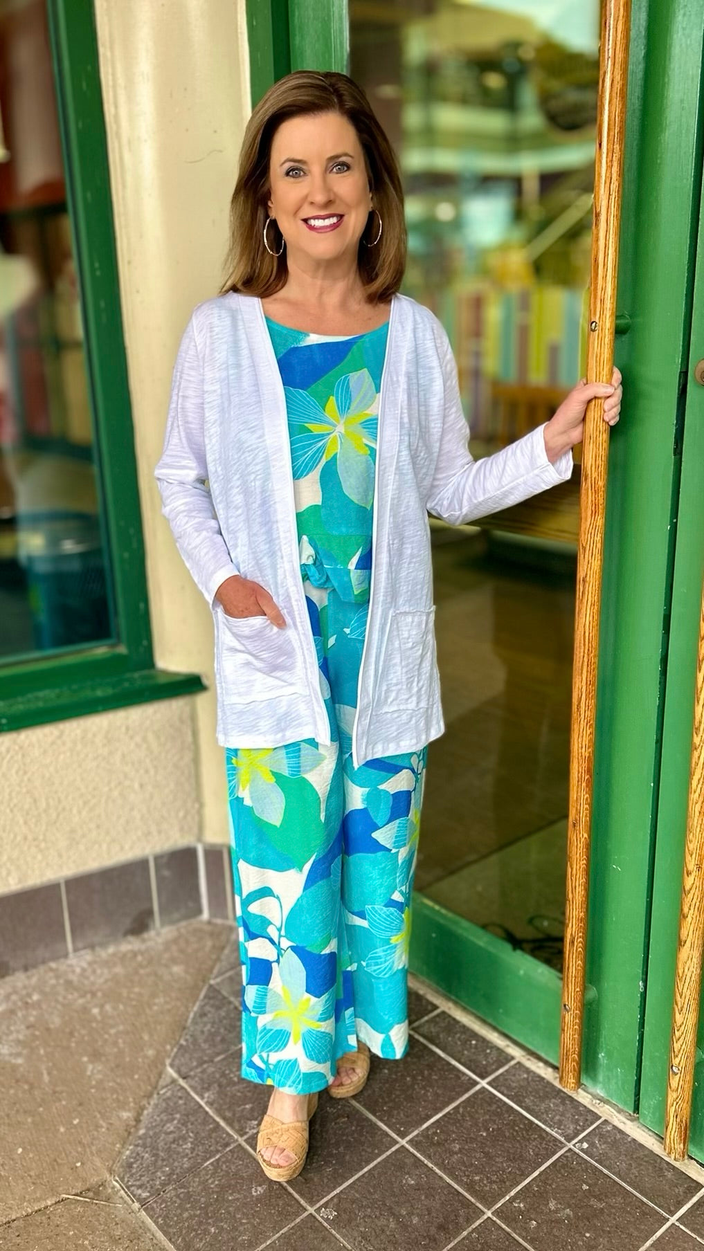 White Cotton Cardigan