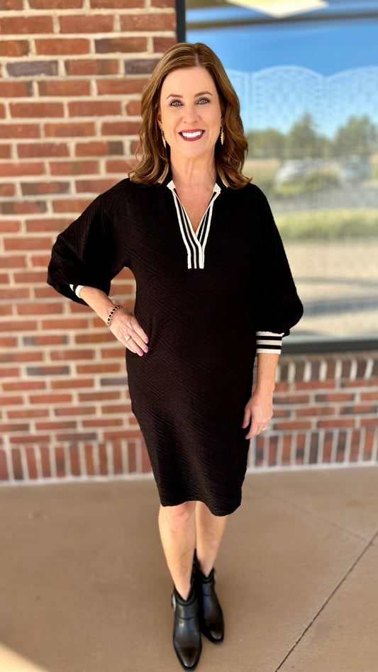 Emily McCarthy Lolli Sweater Dress - black