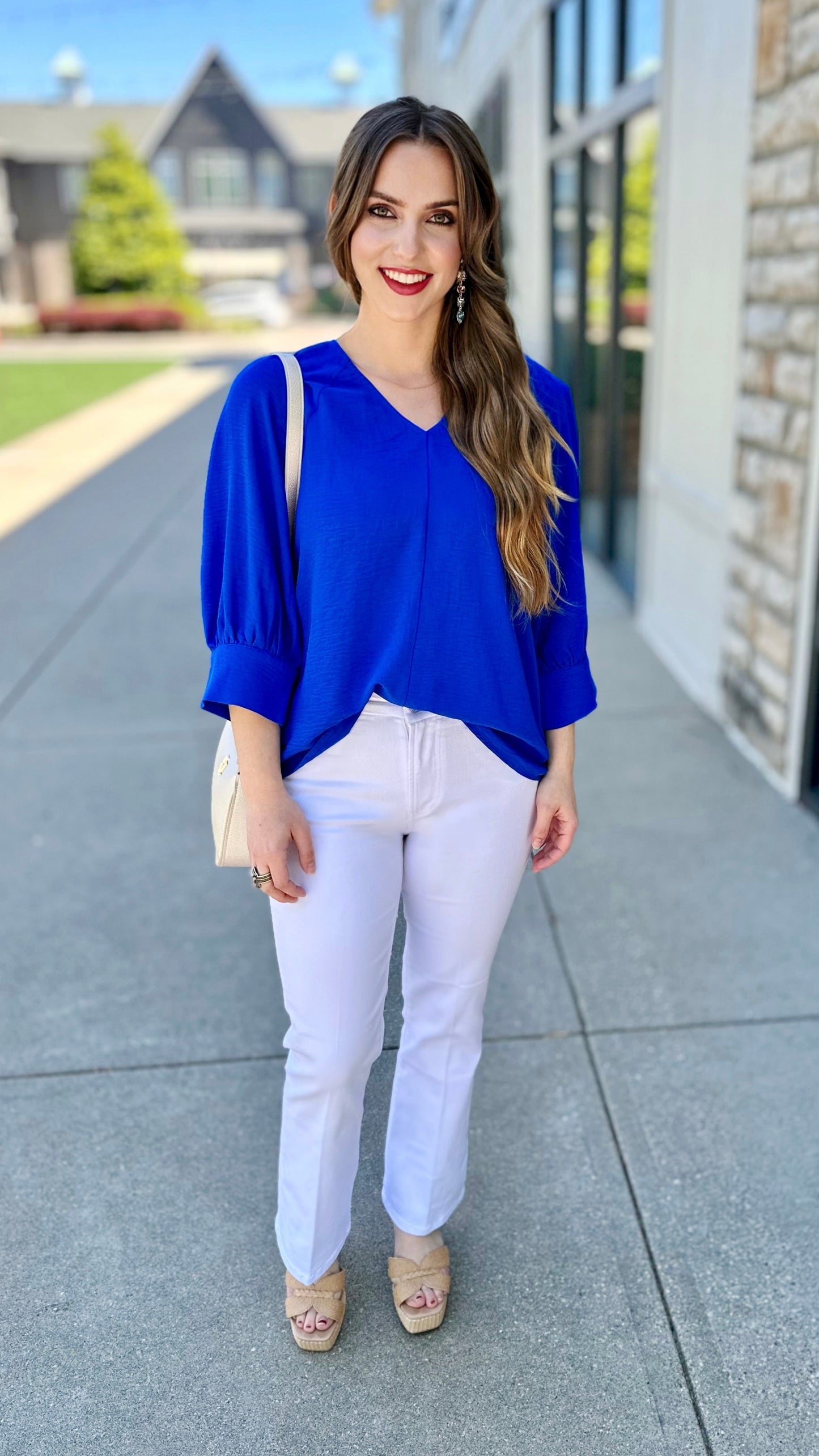 Regina Royal 3/4 Sleeve Top