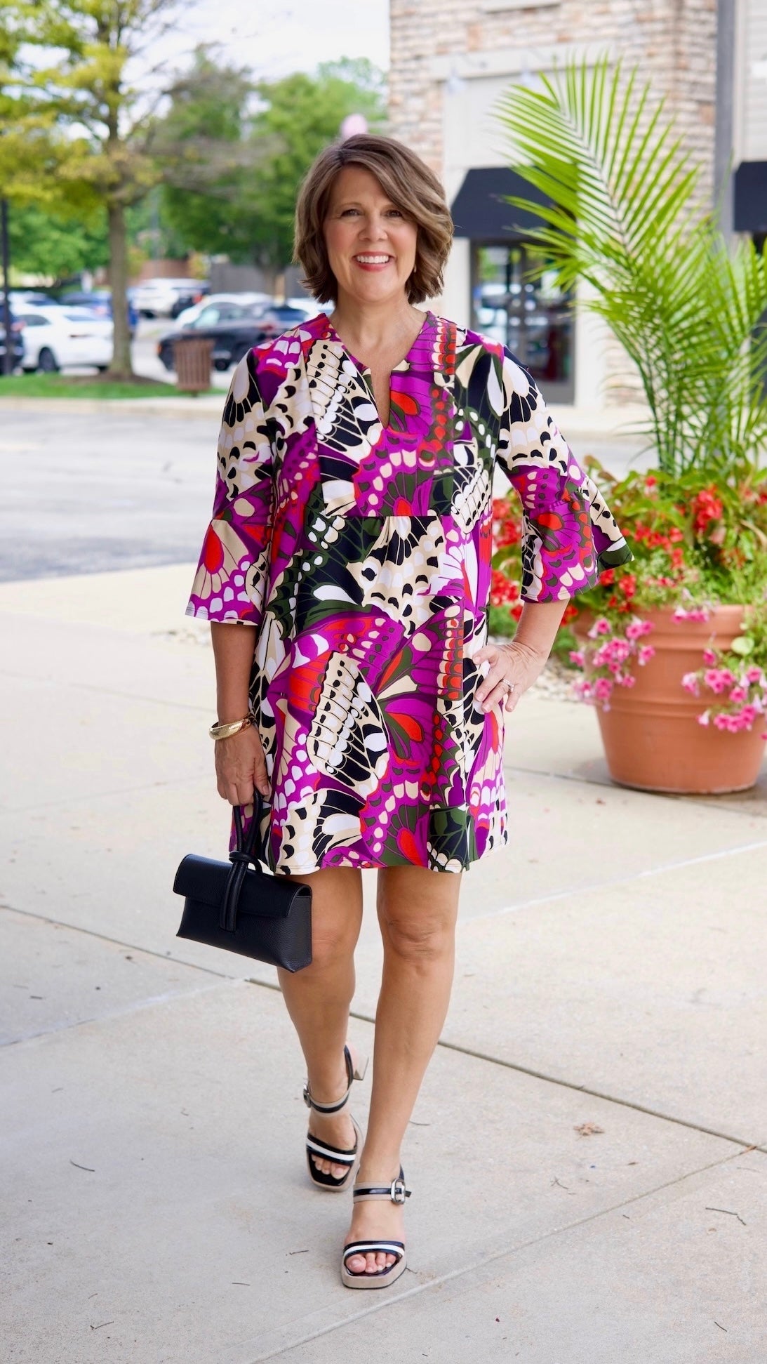 Jude Connally Kerry Butterfly Mosaic Dress