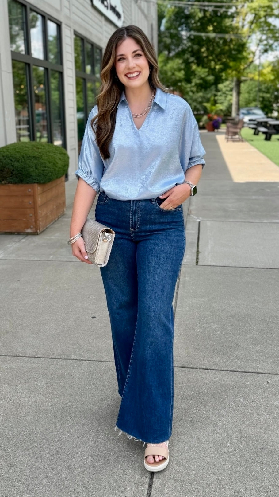 Iridescent Top - Blue