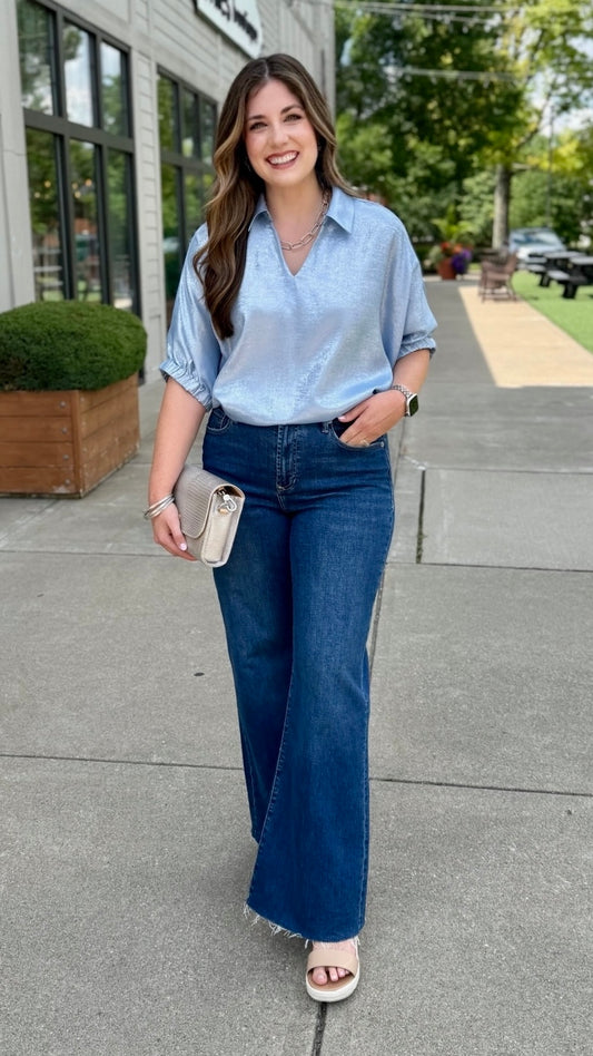 Iridescent Top - Blue