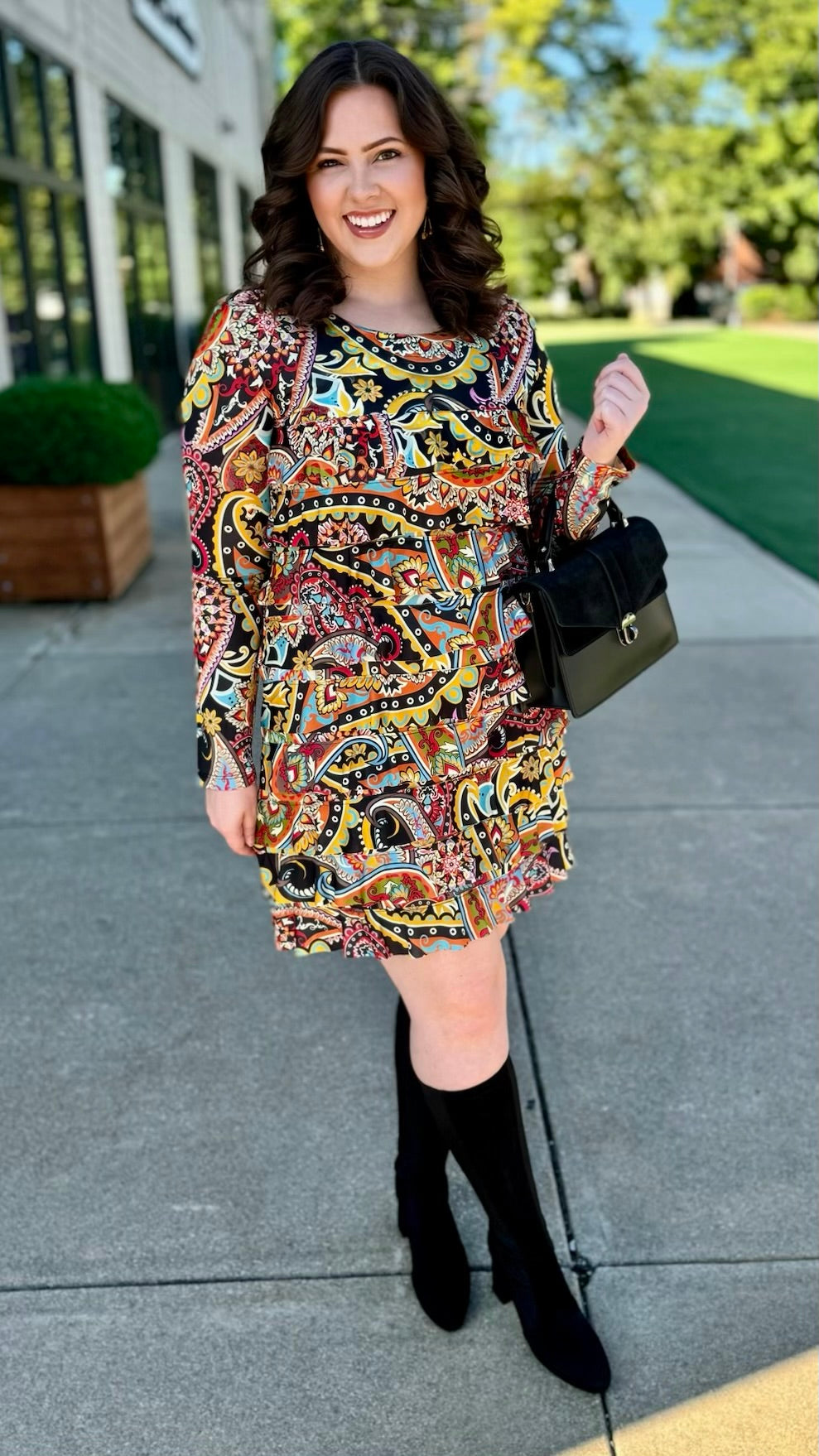 Isle La Dee Da Long Sleeve Cha Cha Dress