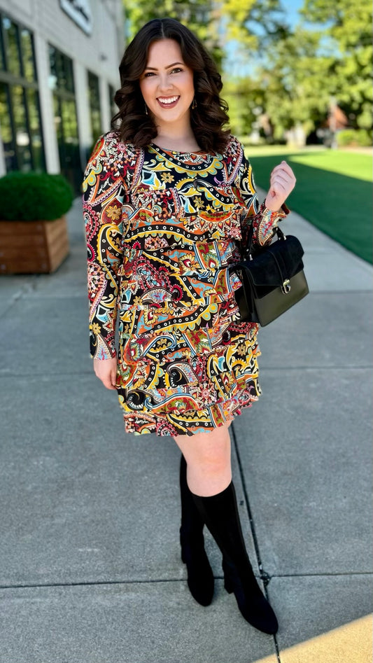 Isle La Dee Da Long Sleeve Cha Cha Dress