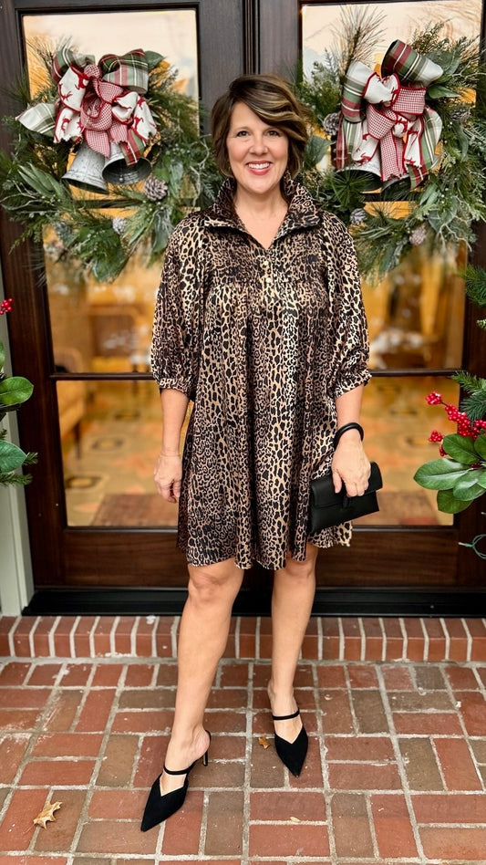 Emily McCarthy Charlotte Dress - Lady Leopard