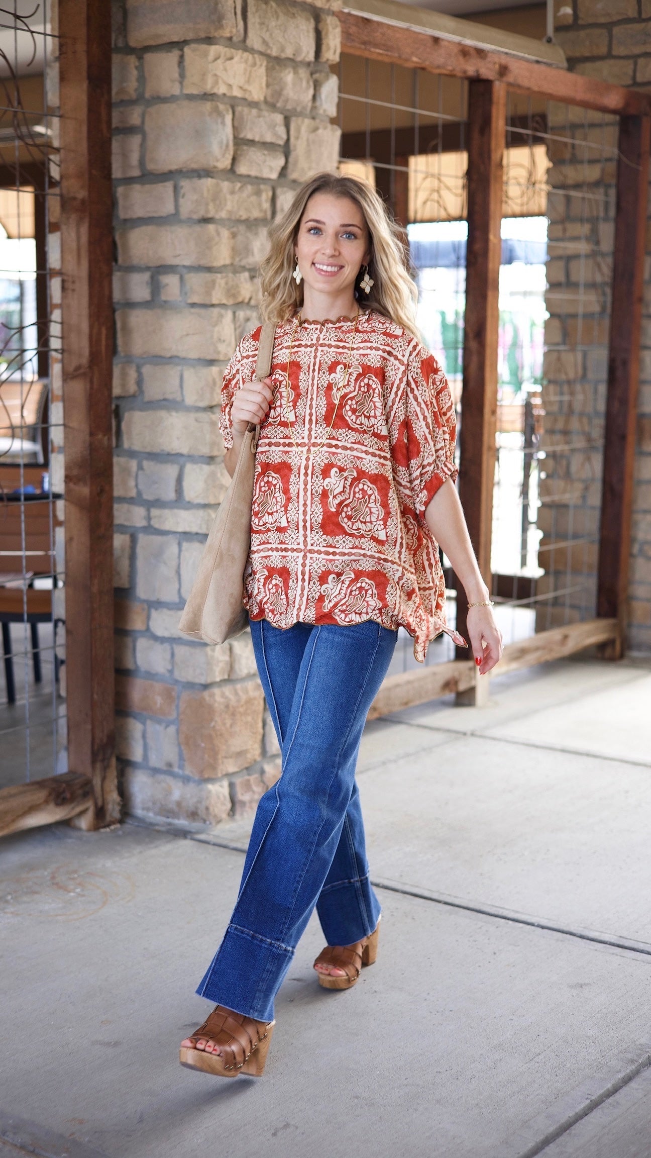 Renegade Blouse - Brick