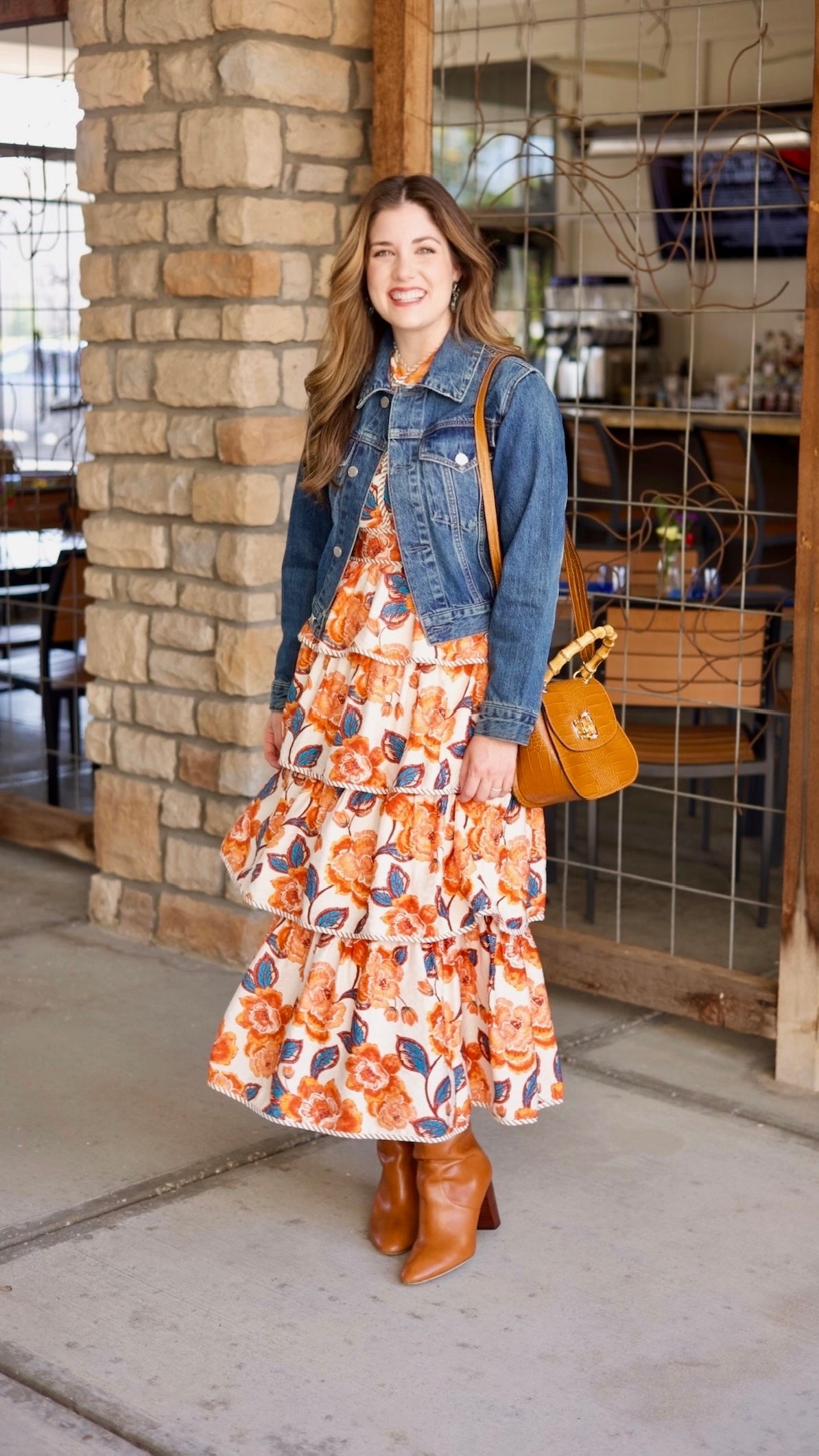 Maeve Floral Halter Dress - Amber