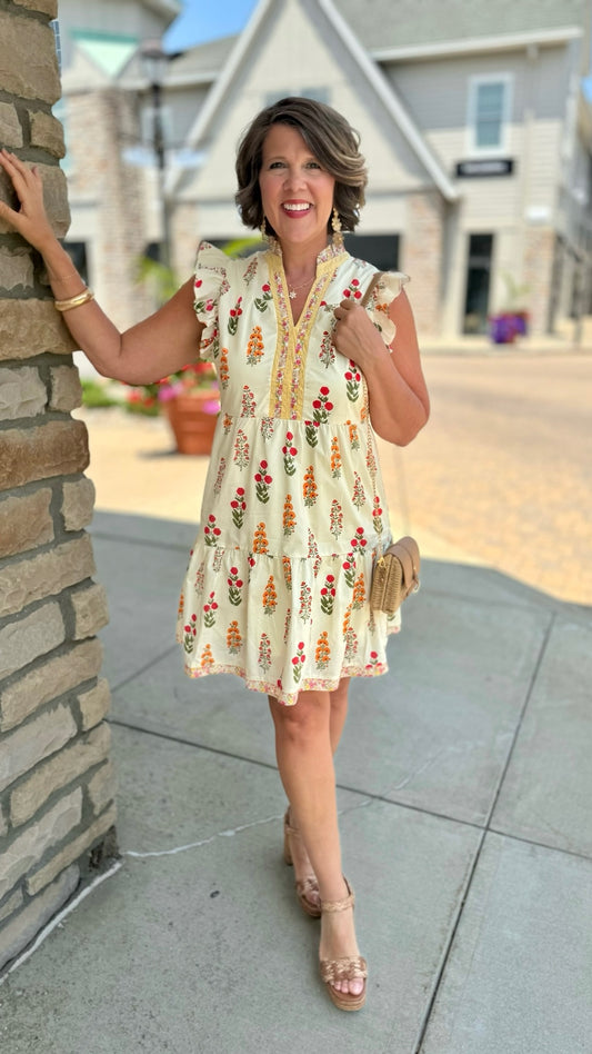 Vanilla Mix Posie Dress