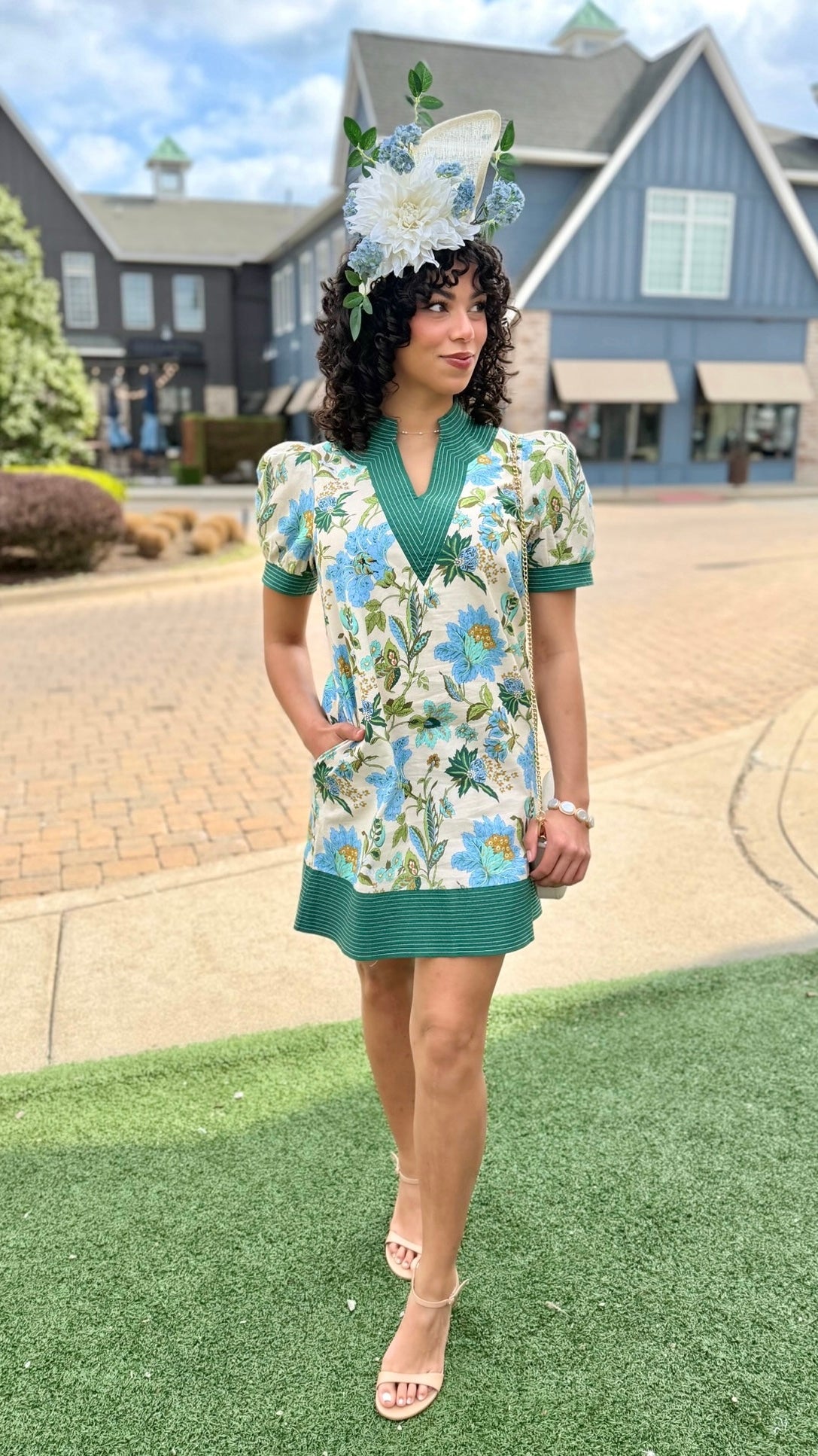 Charlotte Floral Dress - Ecru