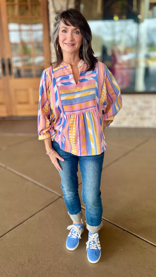 Ivy Jane Candy Striped Popover