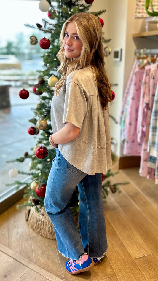 Sabrina Pullover - Heather Grey