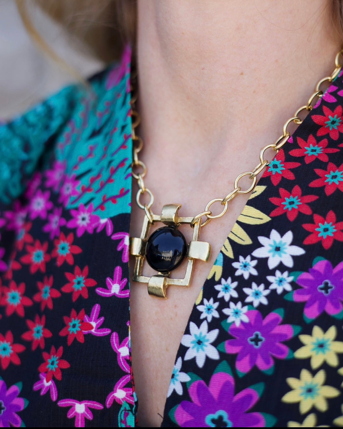 Black Stone Necklace