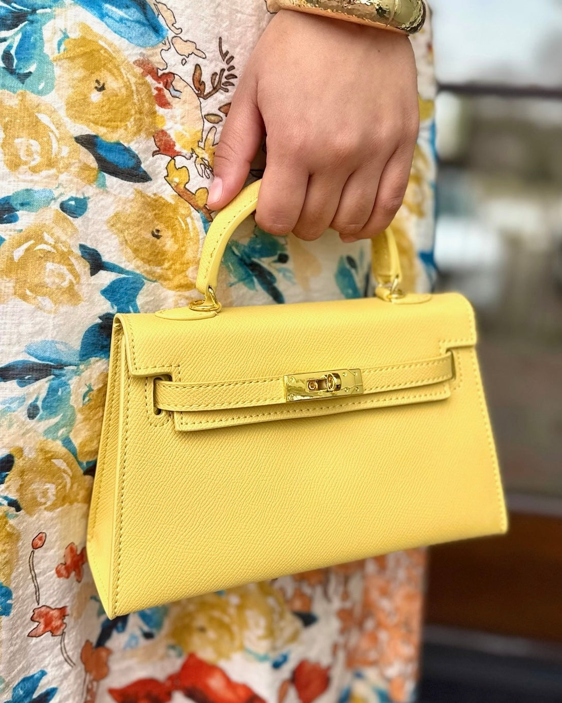 Buckle Mini Bag - Yellow