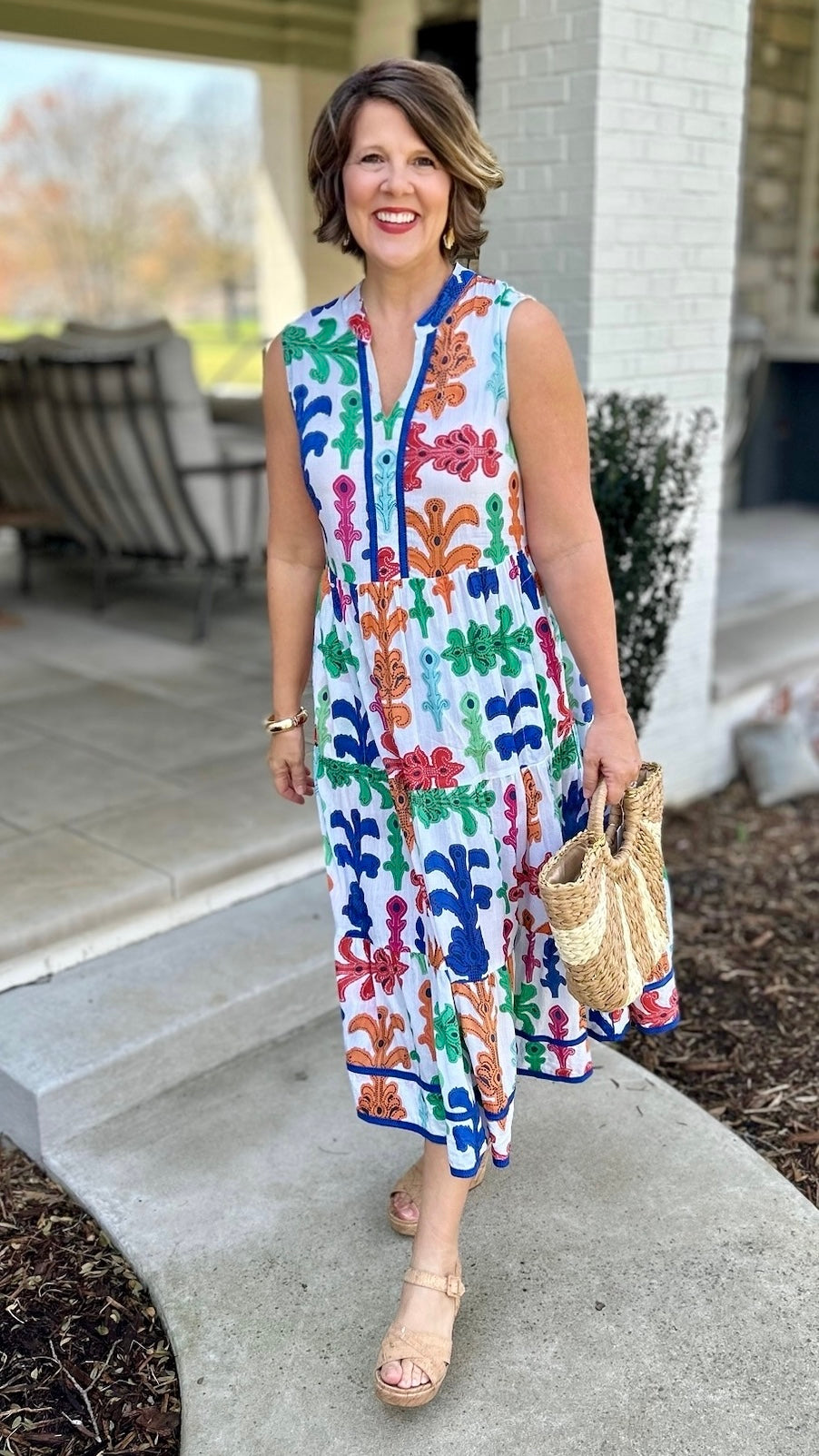 Olivia Midi Dress - White