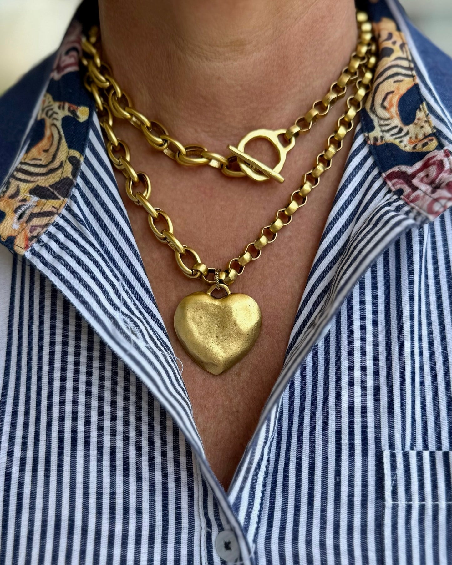 Ave's Way Wrap Large Heart Necklace