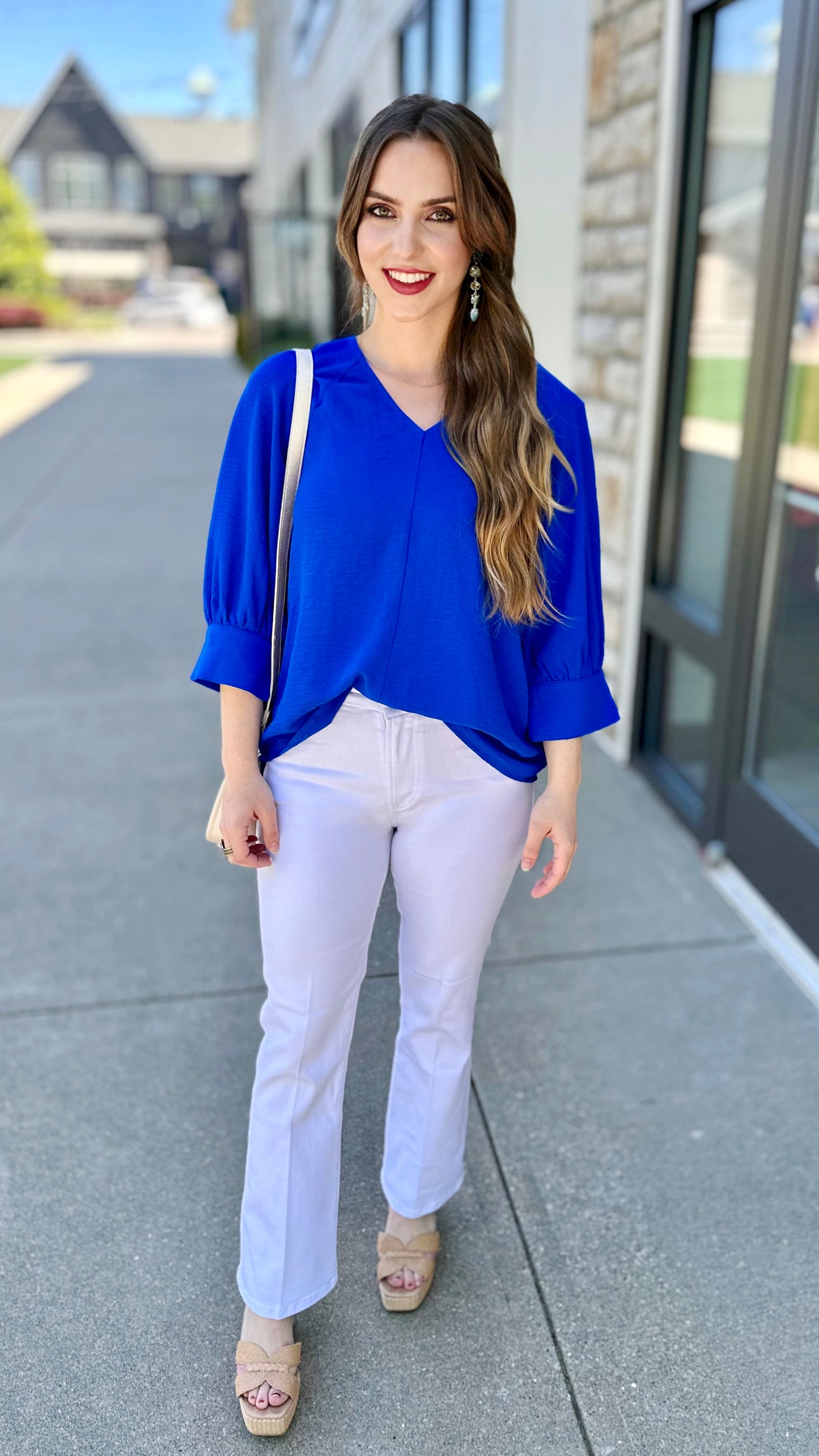 Regina Royal 3/4 Sleeve Top