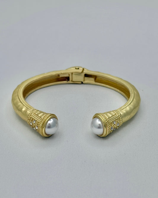 Cuff Bracelet With Pearl