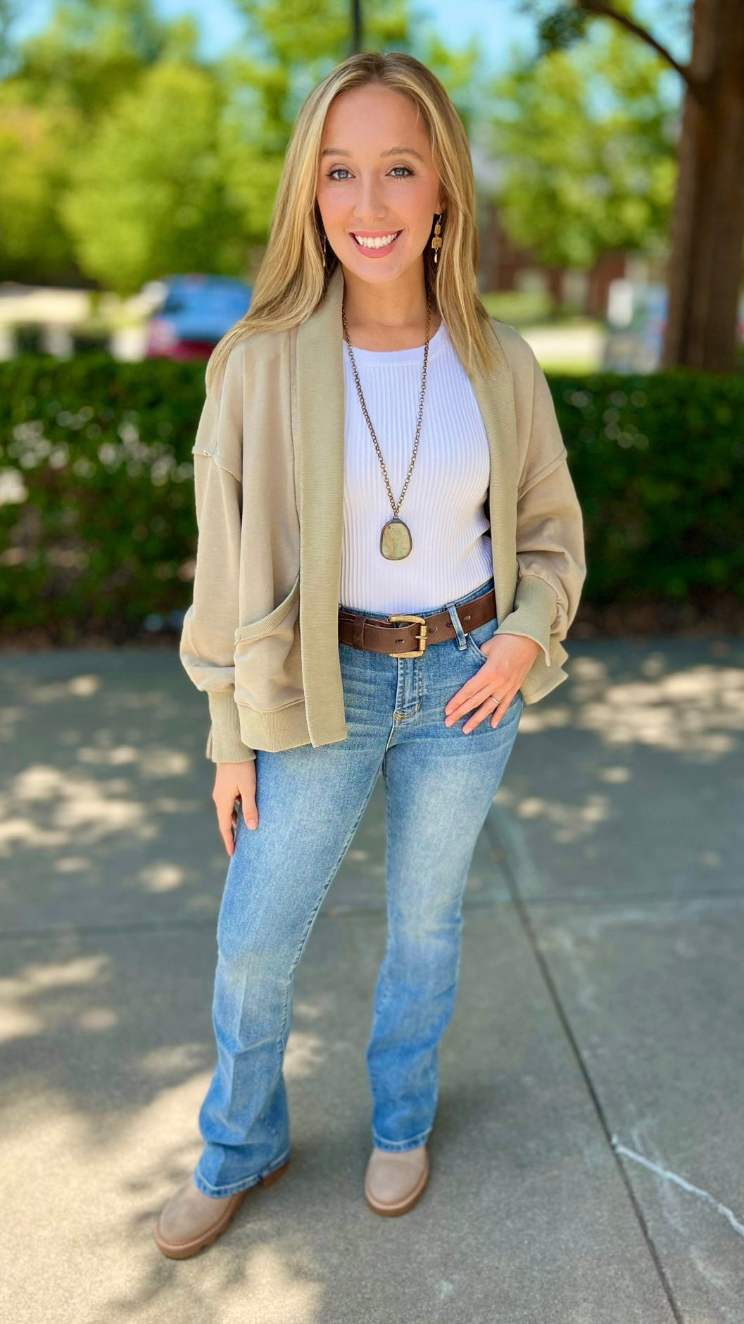 Remarkable Relaxed Cardigan - Olive