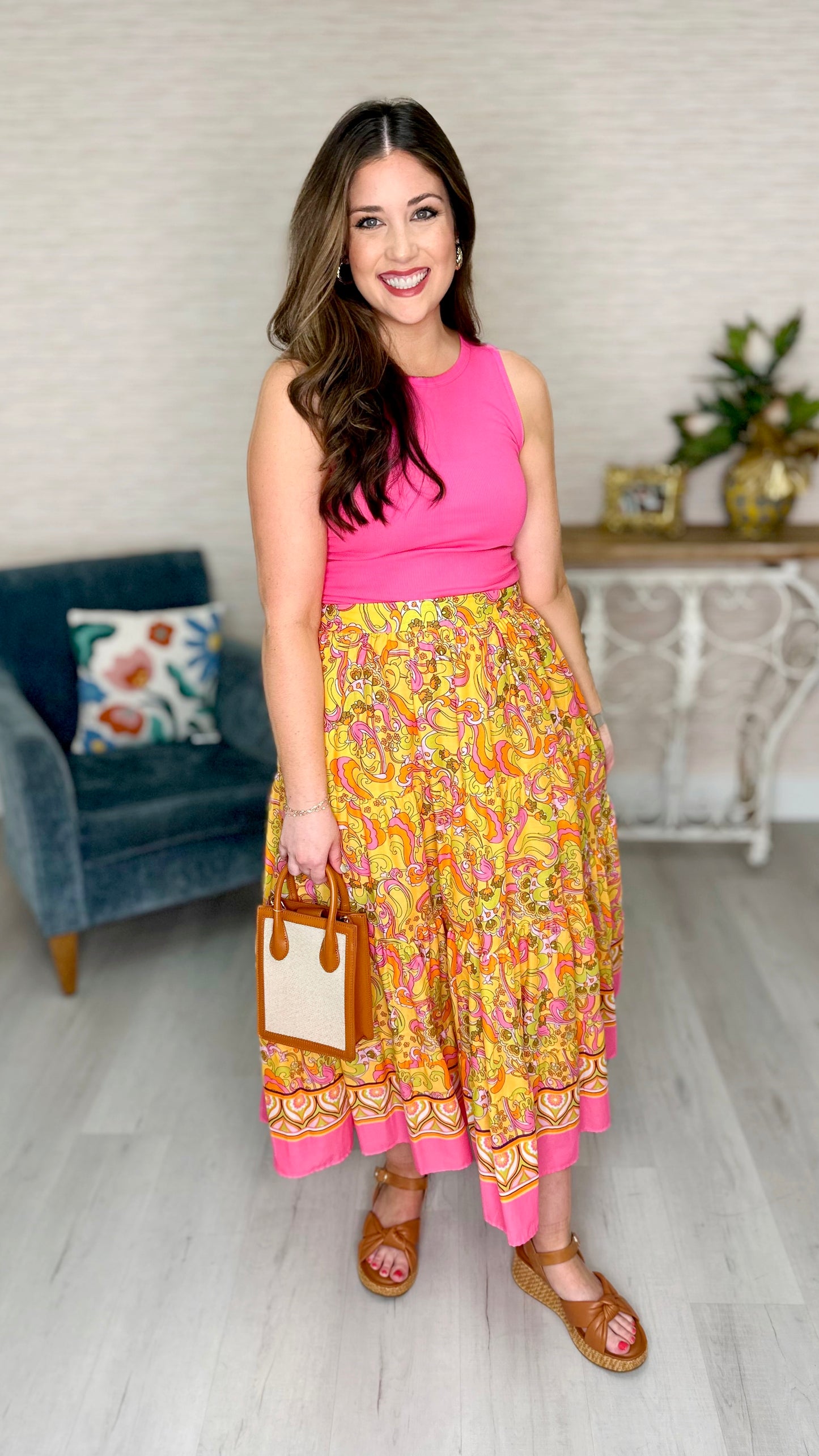 Ivy Jane Paisley Sunrise Skirt