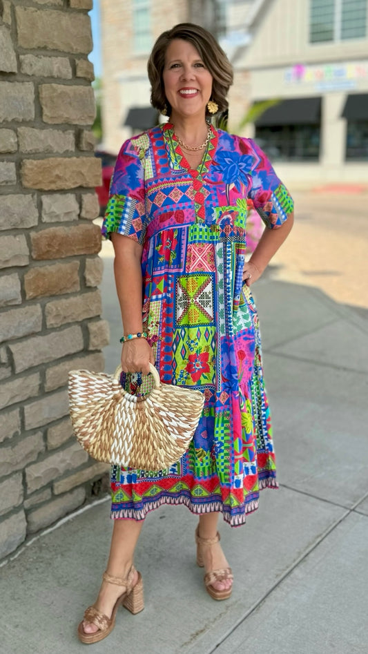 Vivone Midi Dress - Lime