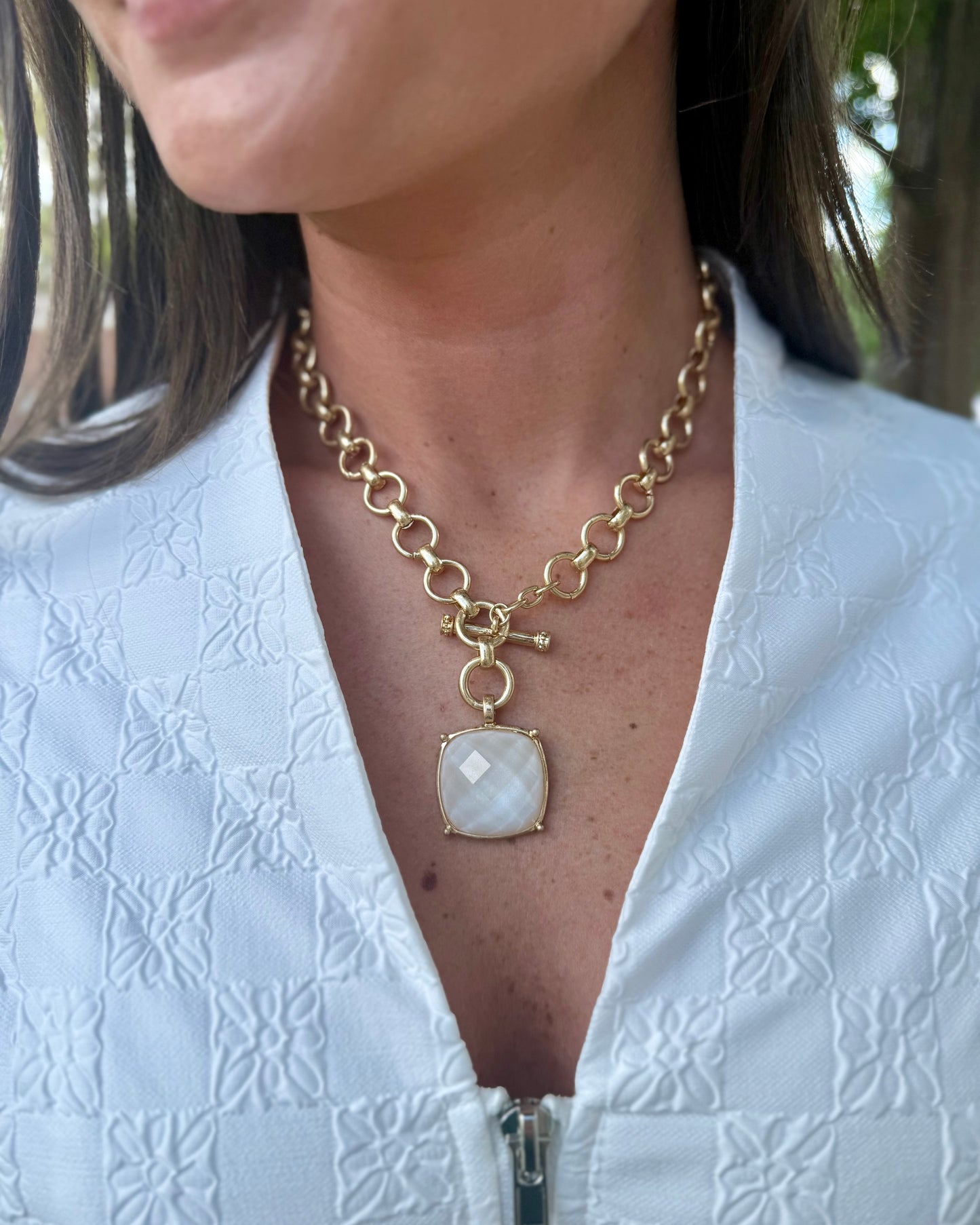 Gem Necklace - Clear