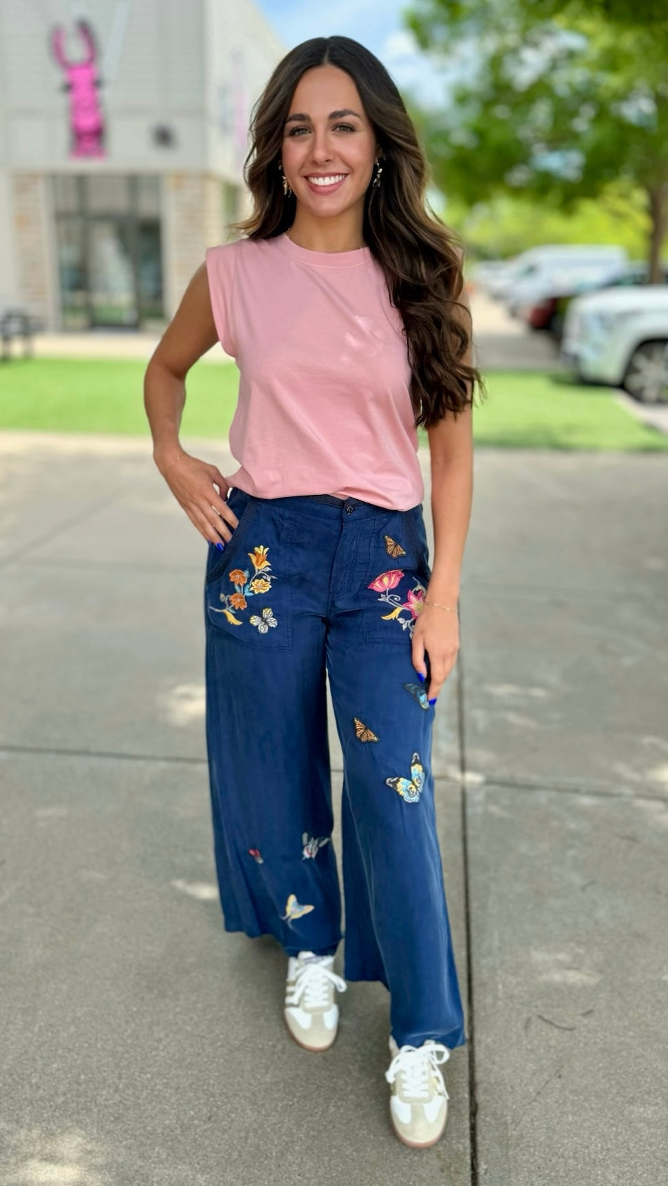 Ciara Cap Sleeve Top - Bubblegum