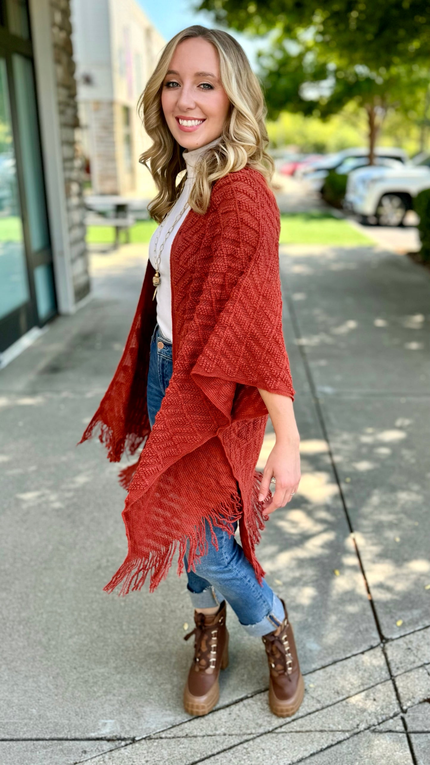 Rust Cozy Kimono