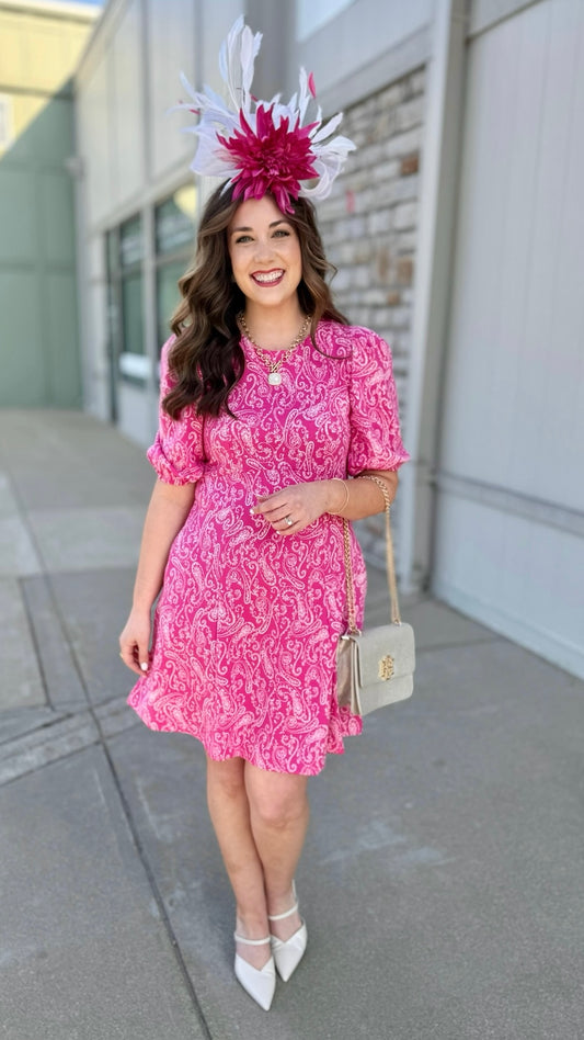 Tyler Boe Fran Dress - Fuchsia