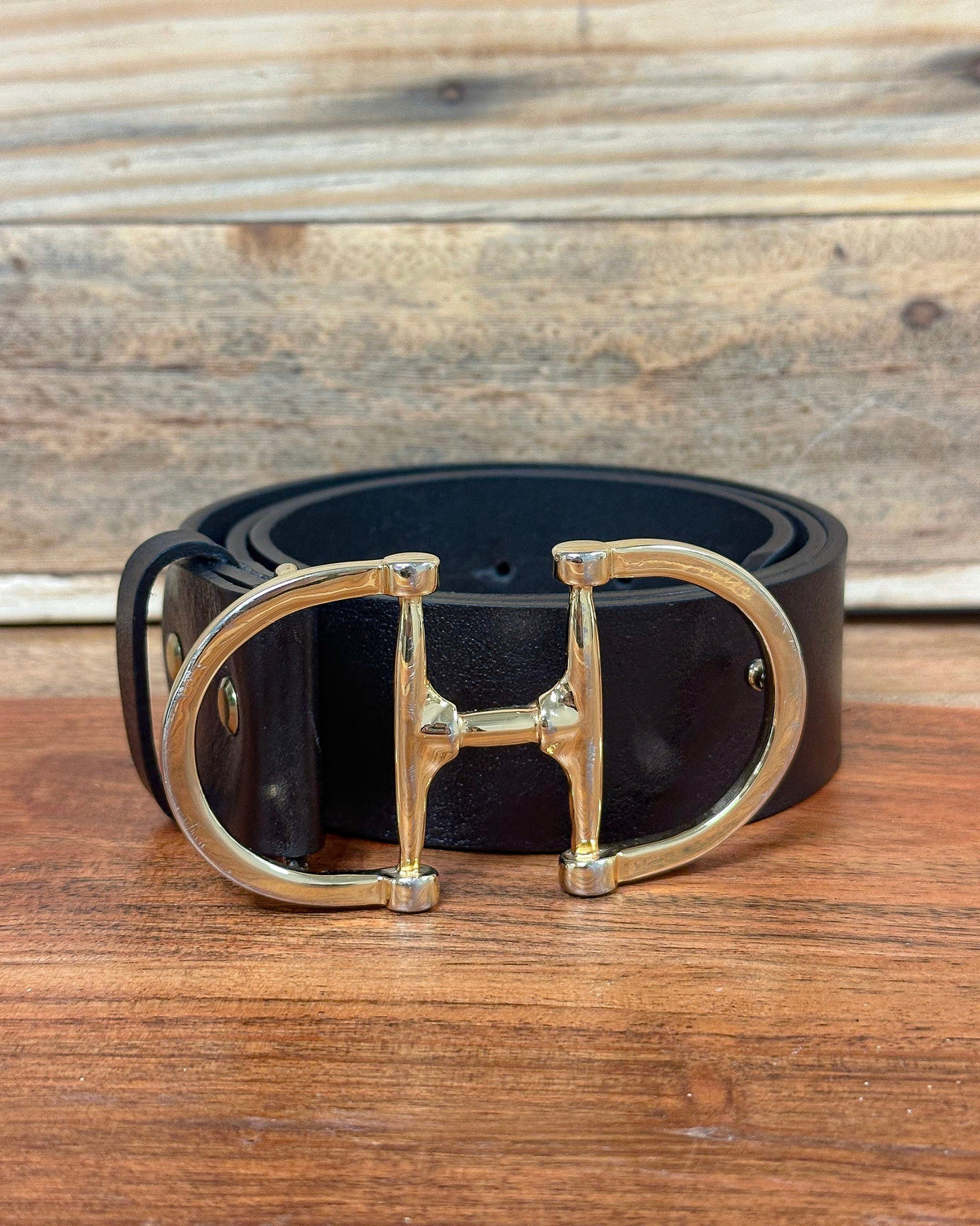 Lilo Genuine Spanish Cowhide Bit Belt - Gold