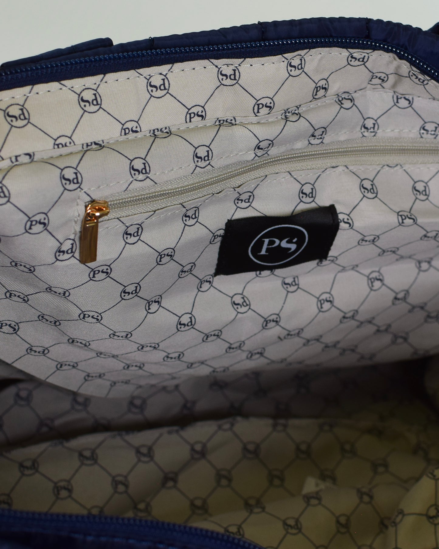 Day Dreamer Quilted Tote Bag - Navy