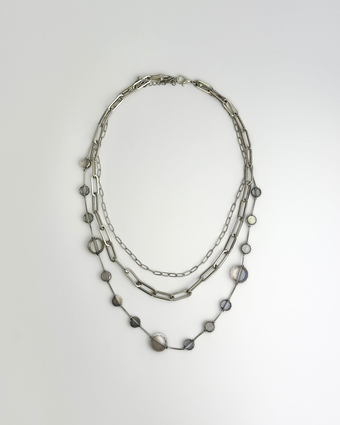 Silver & Gray Earl Necklace