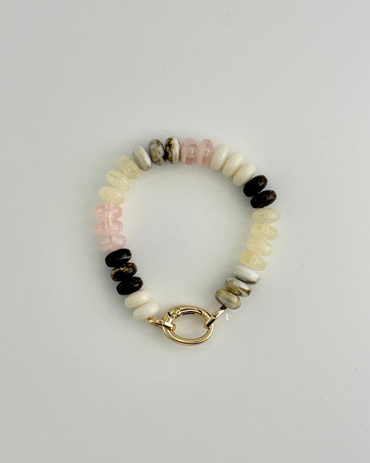 Brown/Pink Multi Bracelet