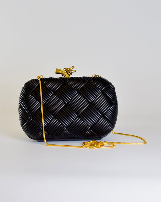 BC Woven Clutch - Black