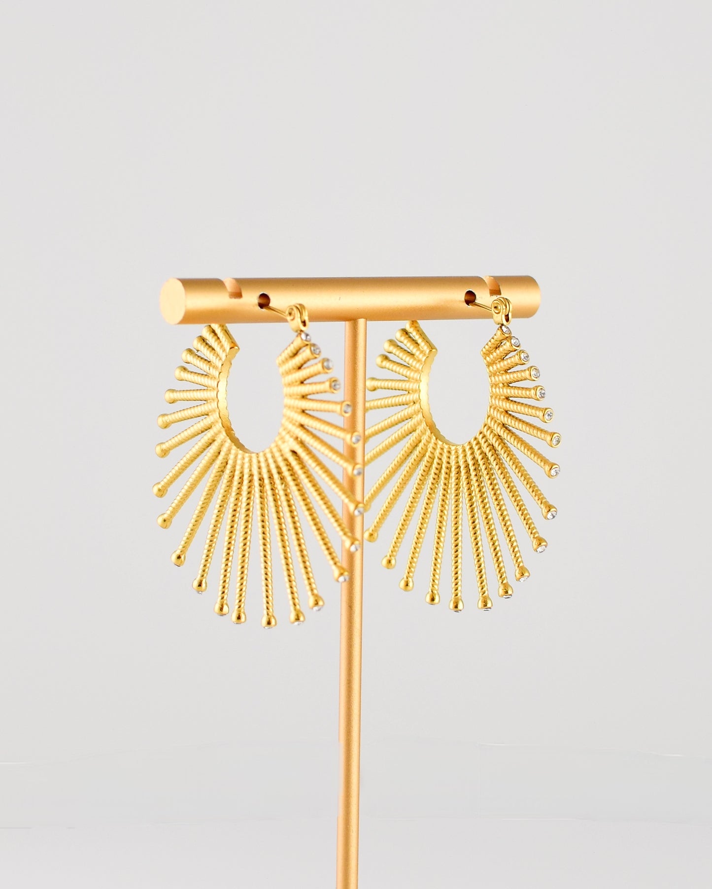 Fan Crystal Earrings