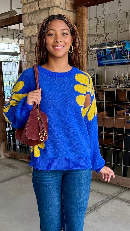Daisy Sweater - Blue