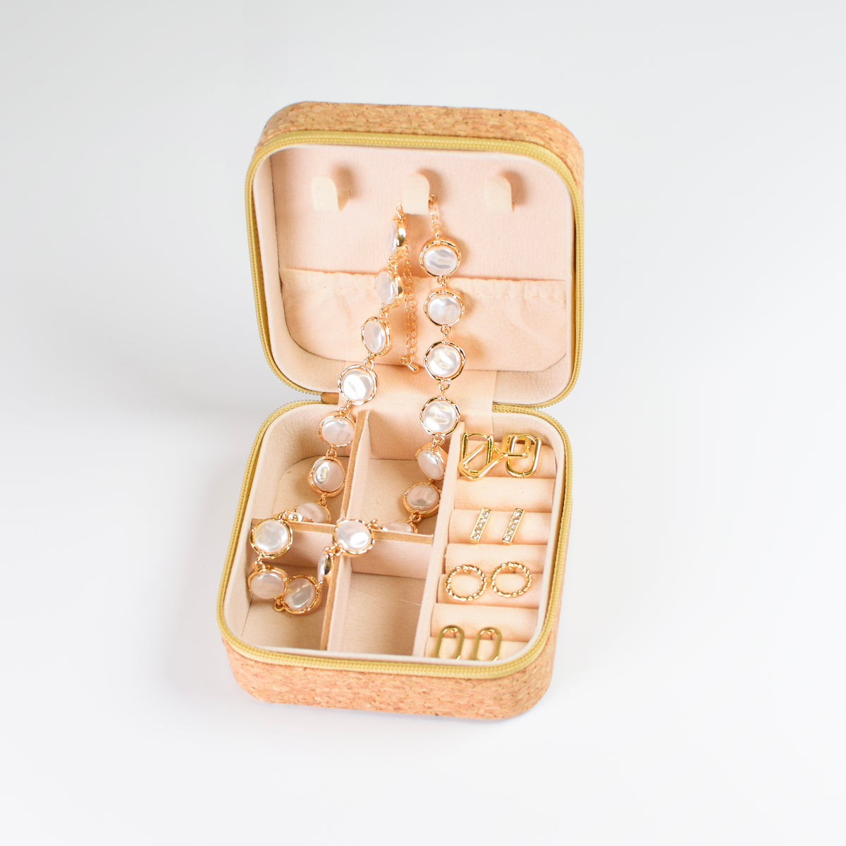 Cork Jewelry Storage Box - A