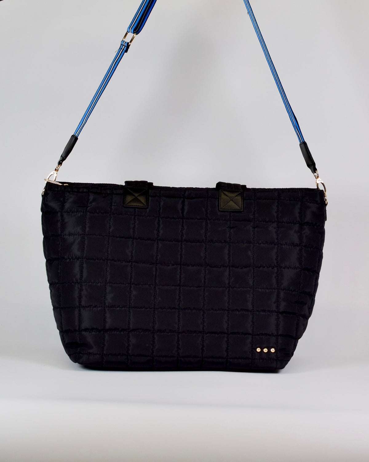 Day Dreamer Quilted Tote Bag - Black