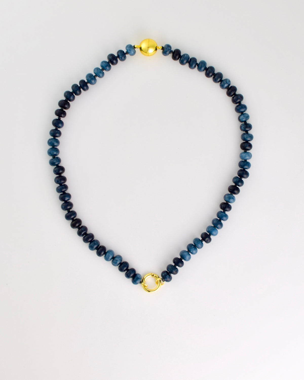Blue Stone Bead Necklace