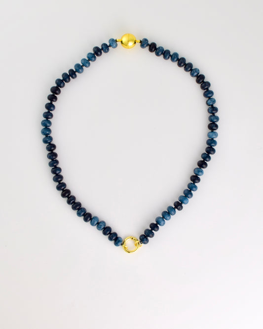 Blue Stone Bead Necklace