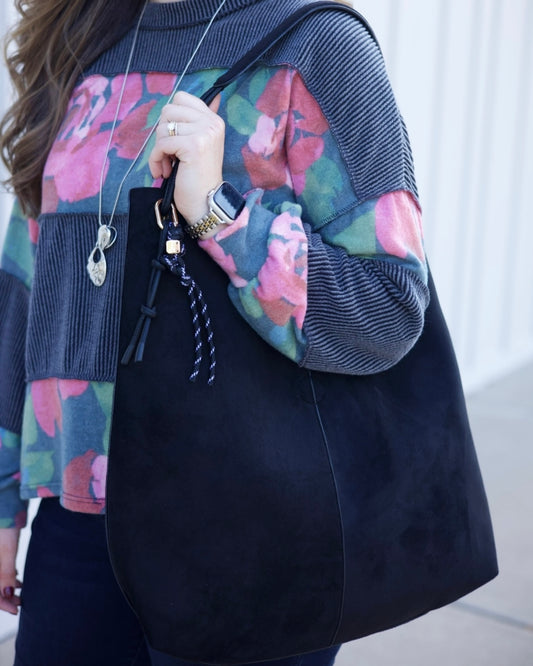 Large Hobo Bag - Black