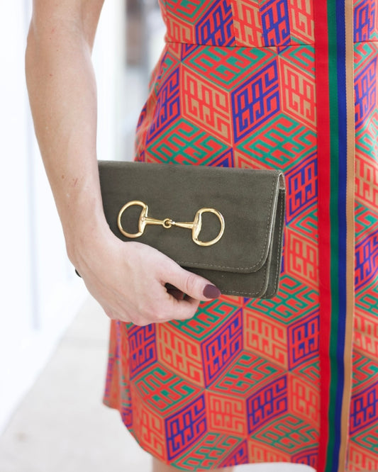 Olive Suede Ruby Bag